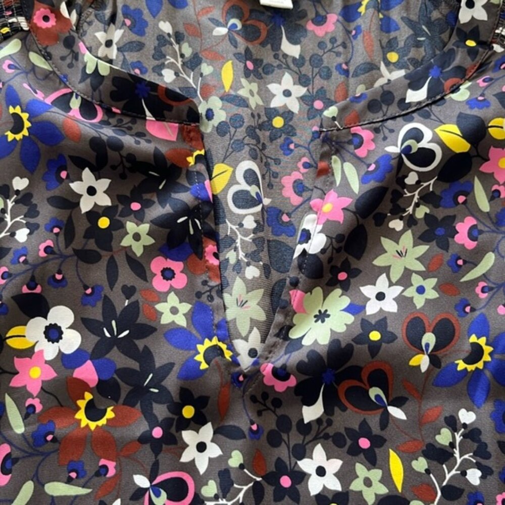 Boden Women's Blouse Top Vibrant Floral Size US 20 / 22
